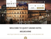 Tablet Screenshot of grandhotelmelbourne.com.au